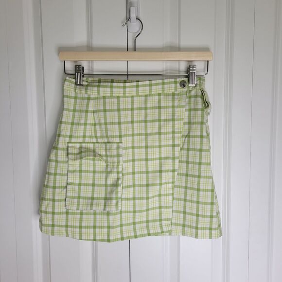 Forever 21 Green Plaid Skirt with Pocket size Small - Picture 1 of 5